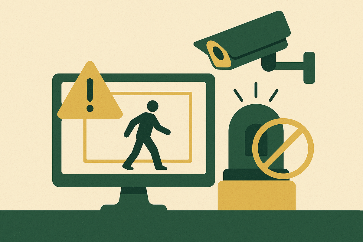 Cover illustration for “False Positive Rates in Video Alarm Monitoring”