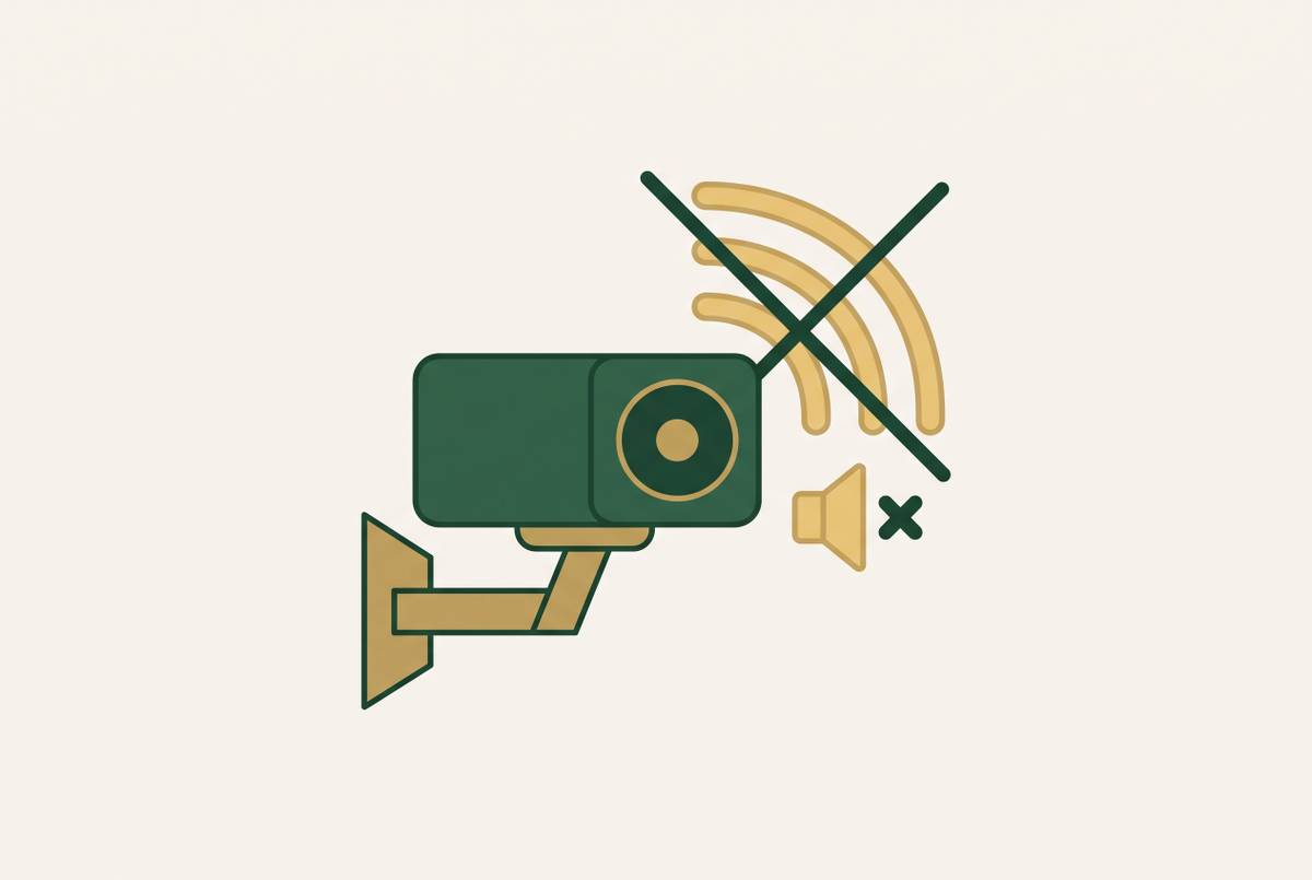 Cover illustration for “Camera Muting Practices in Remote Monitoring”