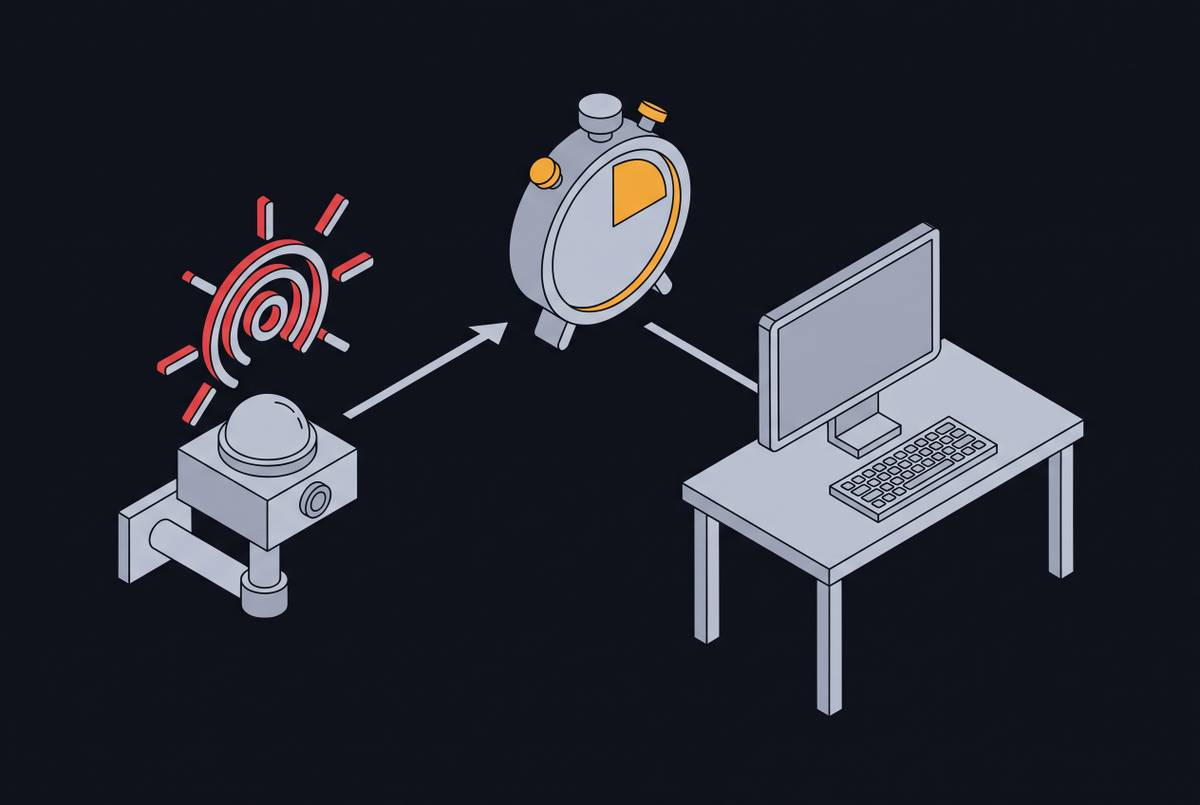 Cover illustration for “What Alarm Response Time Actually Measures in Video Monitoring”