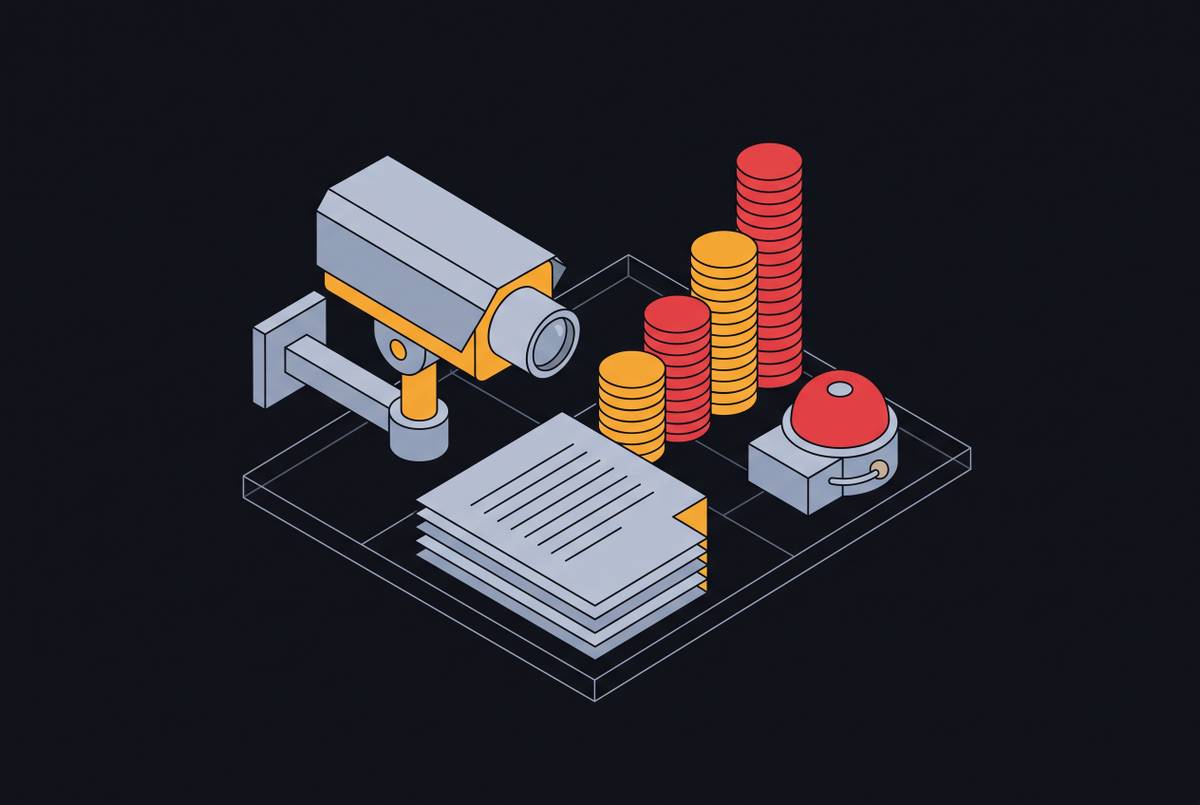 Cover illustration for “Alarm Overage Fees in Video Monitoring Contracts”