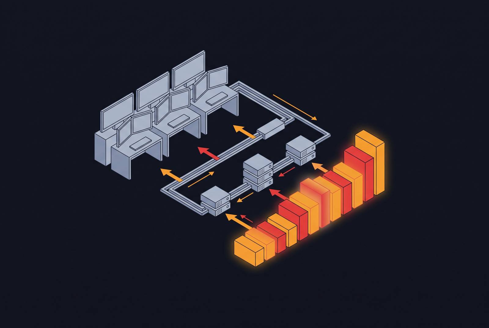 Cover illustration for “How Monitoring Centers Handle Peak Alarm Volume Surges”
