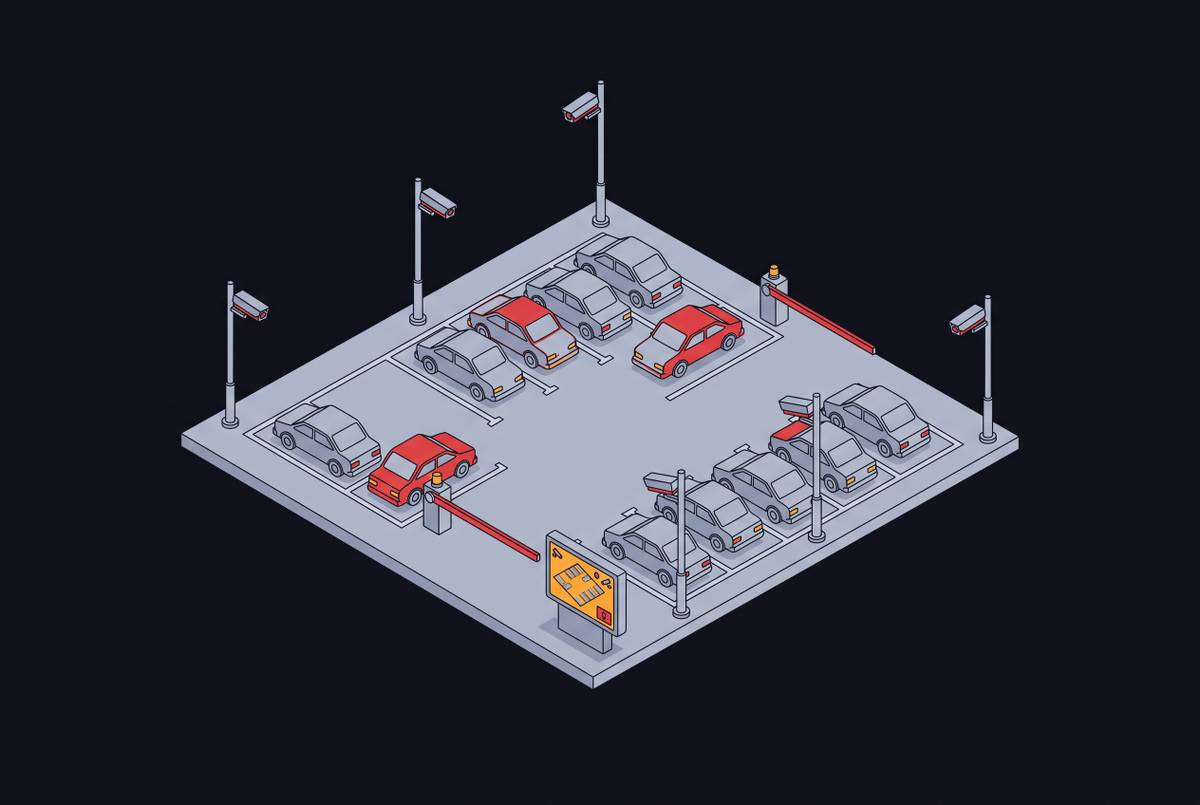 Cover illustration for “Employee Parking Lot Security Monitoring Best Practices”