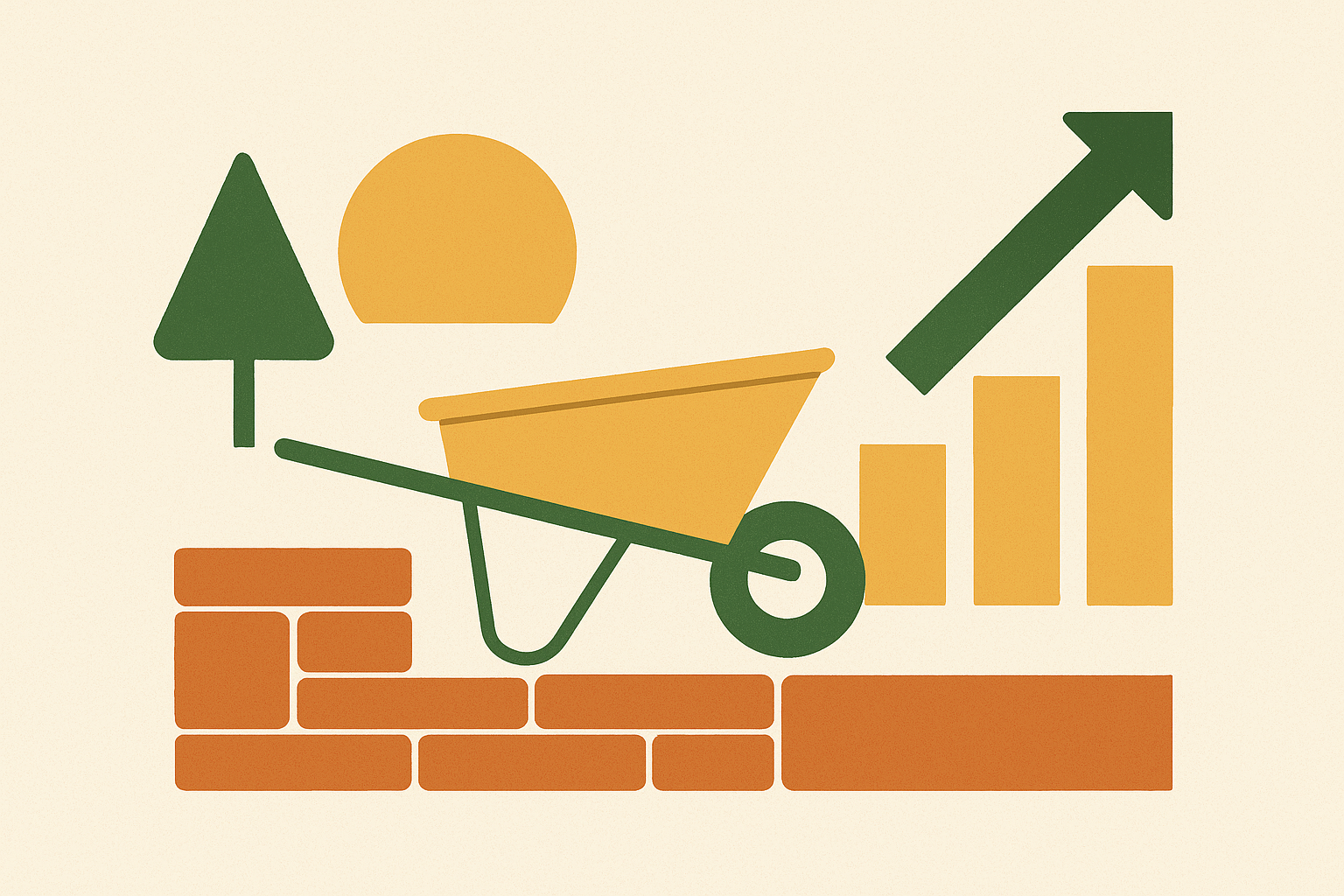 Cover illustration for “Gross Margin Benchmarks for Common Hardscape Projects”