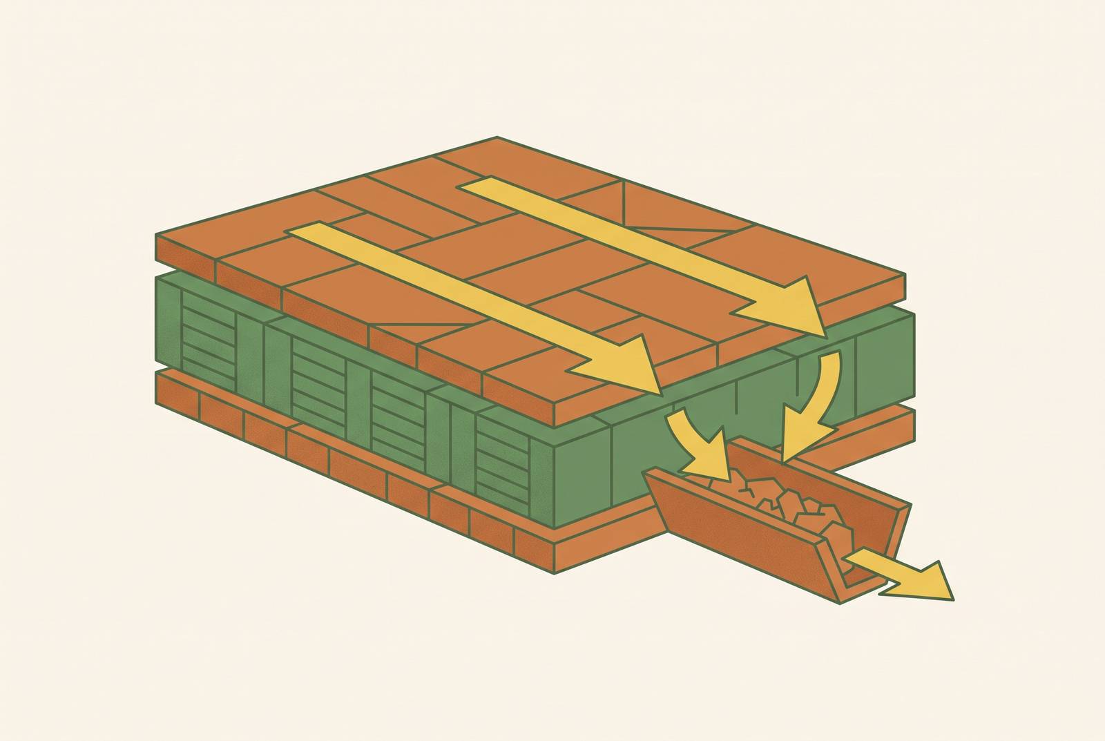 Cover illustration for “Drainage Grading Standards and Liability in Hardscape Installation”