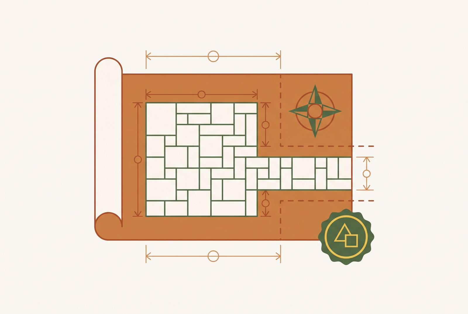 Cover illustration for “Construction Drawing Requirements for Permitted Hardscape Projects”