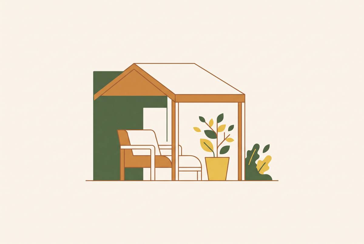 Cover illustration for “Covered Patio Ideas for Outdoor Living Spaces”
