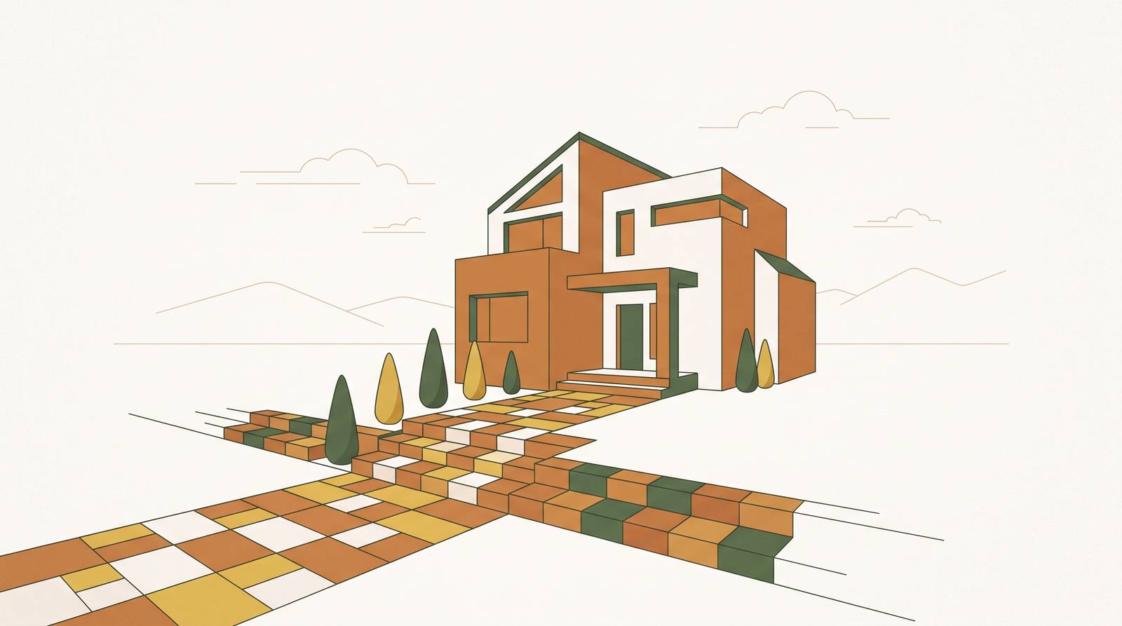 Cover illustration for “New Construction Homeowner Demand for Hardscape Upgrades”