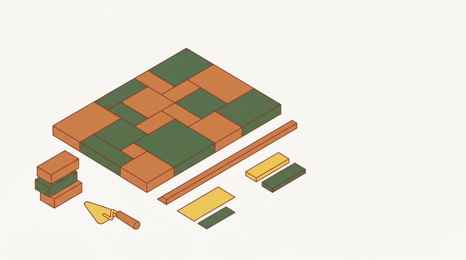 Cover illustration for “Concrete Patio Installation Cost, Broken Down by Line Item”