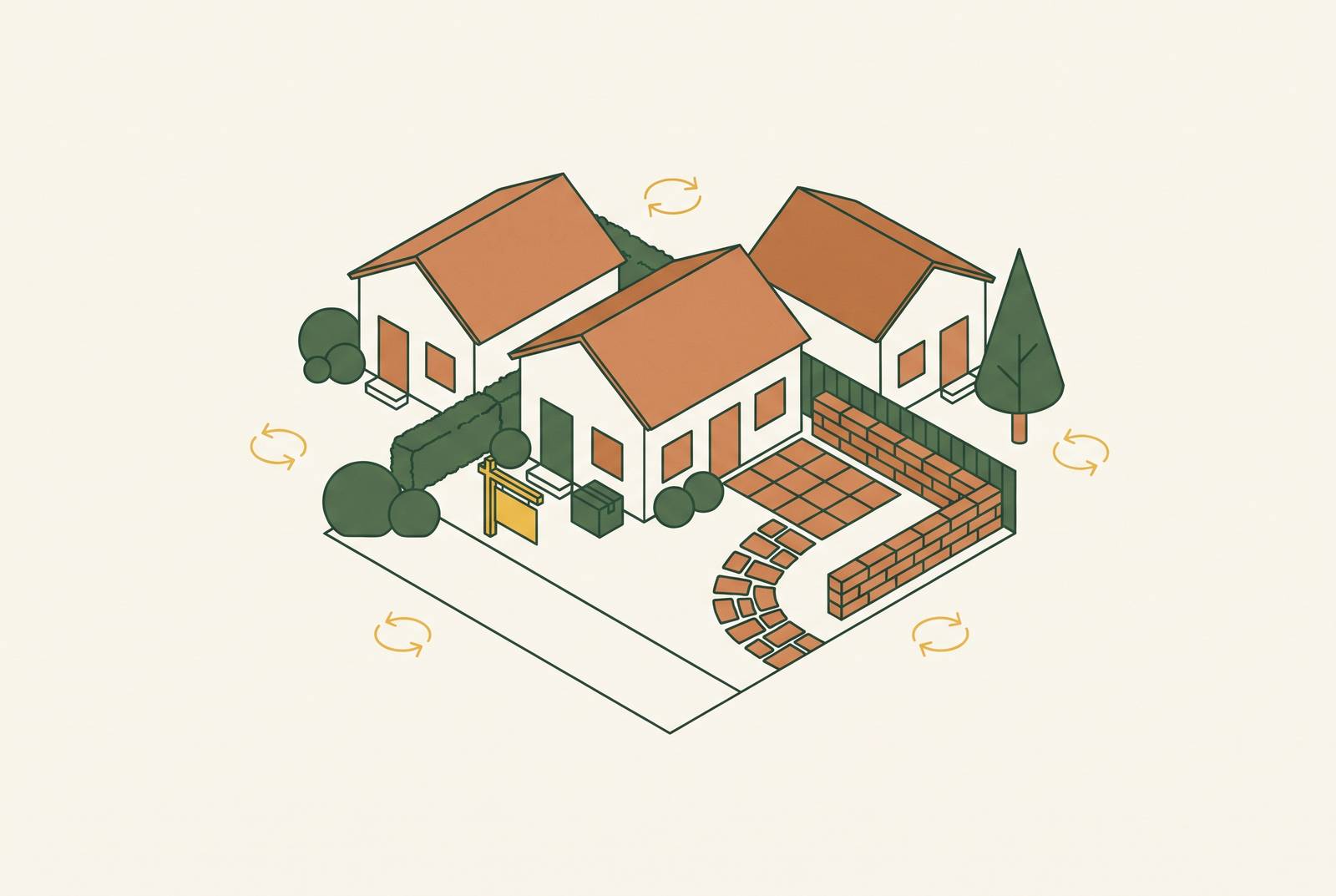Cover illustration for “How Neighborhood Turnover Rate Affects Hardscape Demand”