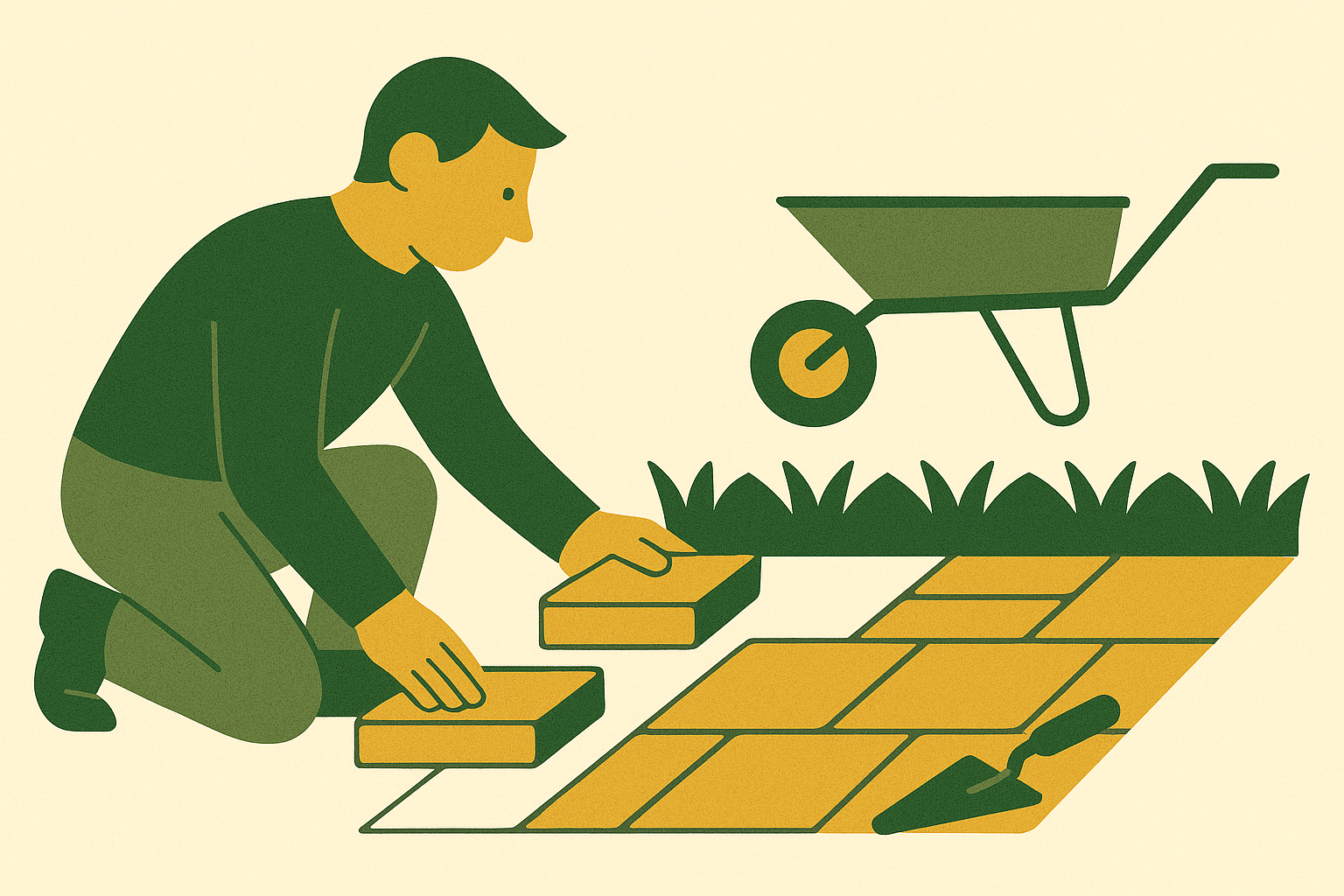 Cover illustration for “What Homeowners Are Really Asking When They Search "Hardscaping Near Me"”