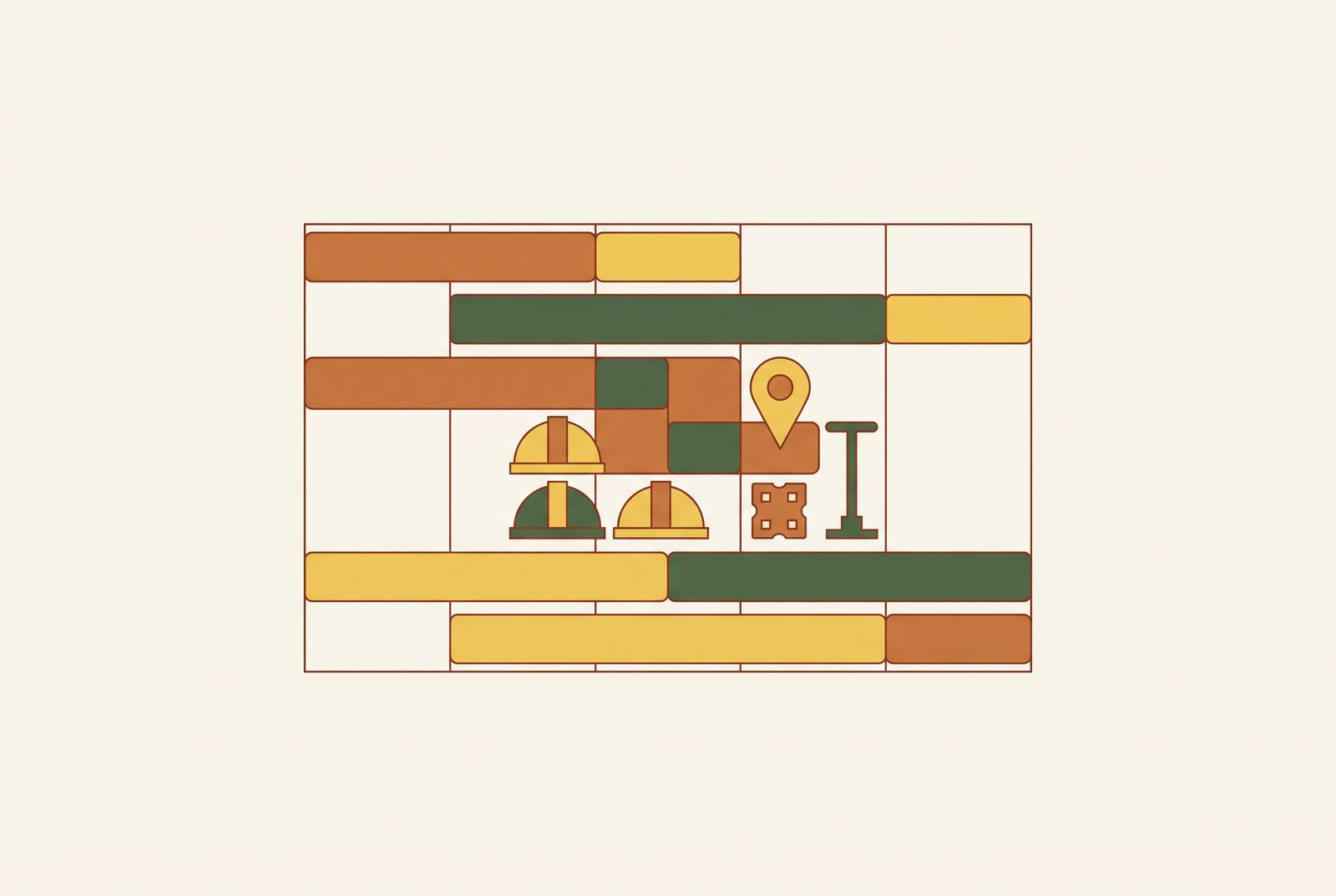Cover illustration for “Crew Scheduling and Jobsite Overlap for Multi-Project Weeks”