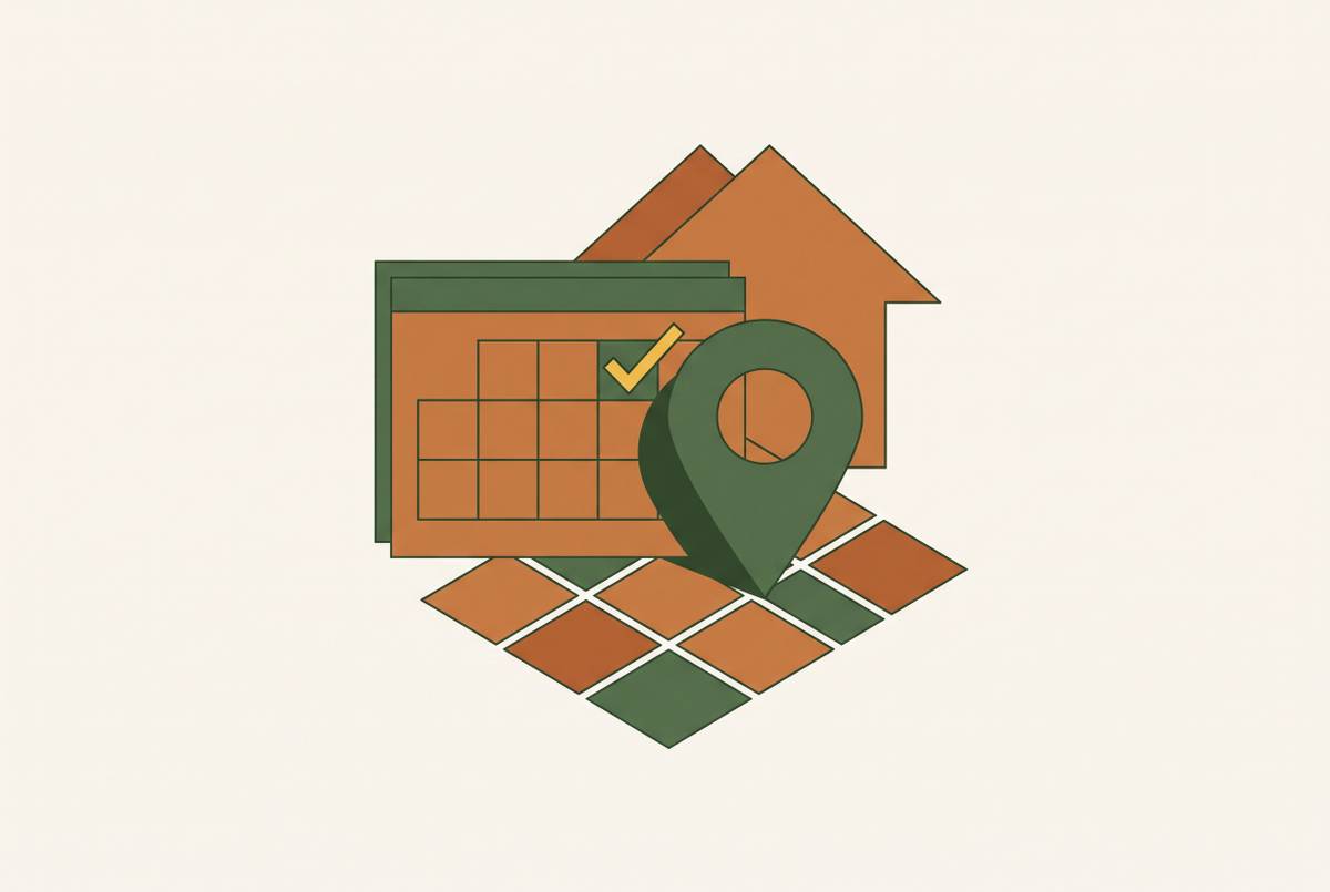 Cover illustration for “Onsite Appointment Booking Rates for Hardscape Inquiries”