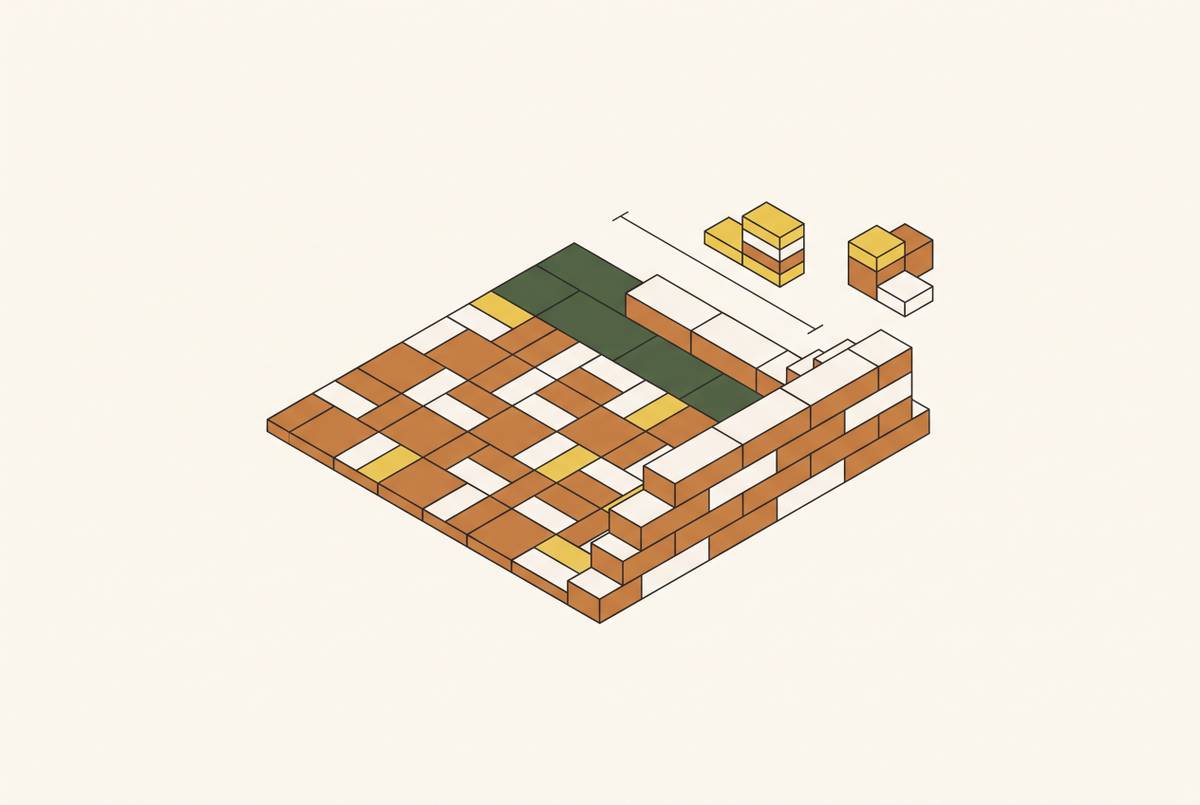 Cover illustration for “Material Takeoff Process for Paver Patio and Retaining Wall Projects”