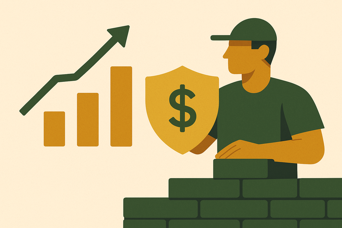 Cover illustration for “Material Cost Volatility and Hardscape Bid Protection”