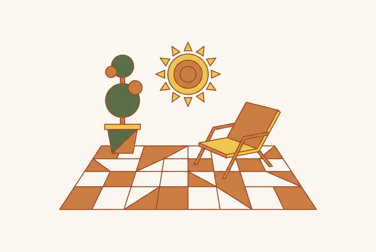 Cover illustration for “What Homeowners Mean When They Ask for a "Low-Maintenance" Patio”