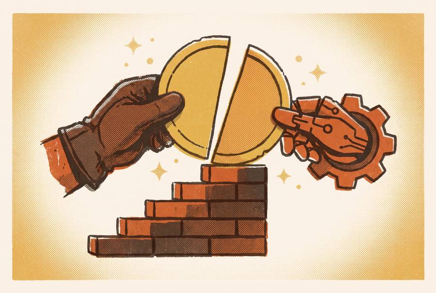 Cover illustration for “Revenue-Share and Pay-on-Results Pricing Models for Contractor Software”