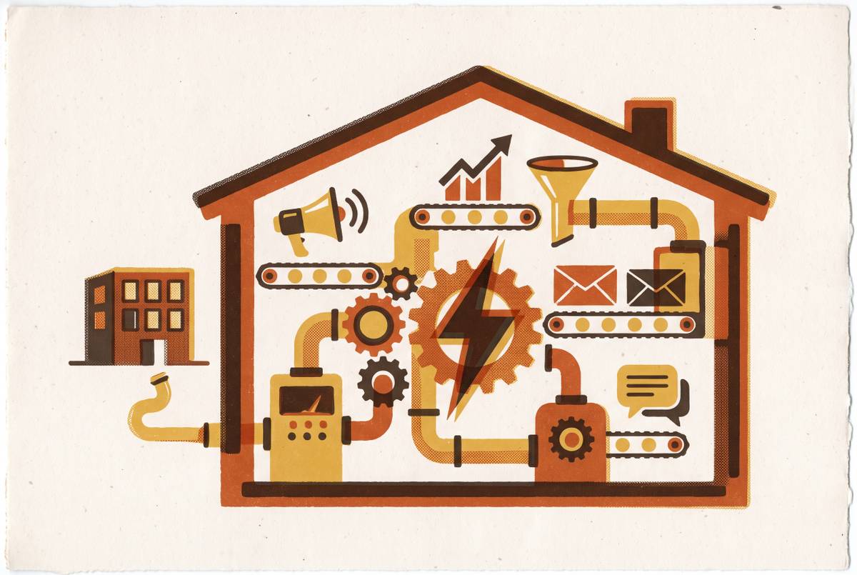 Cover illustration for “Replacing a Marketing Agency With an In-House Automated Stack”