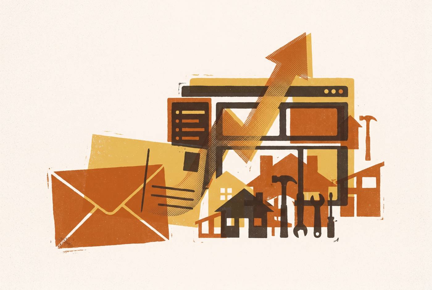 Cover illustration for “Direct Mail Integration in a Contractor's Digital Growth Stack”