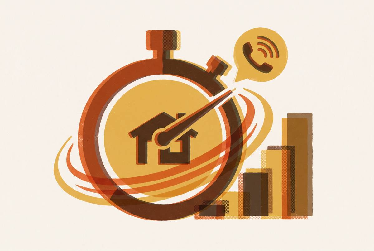 Cover illustration for “Lead Response Time Benchmarks for Home Service Businesses”
