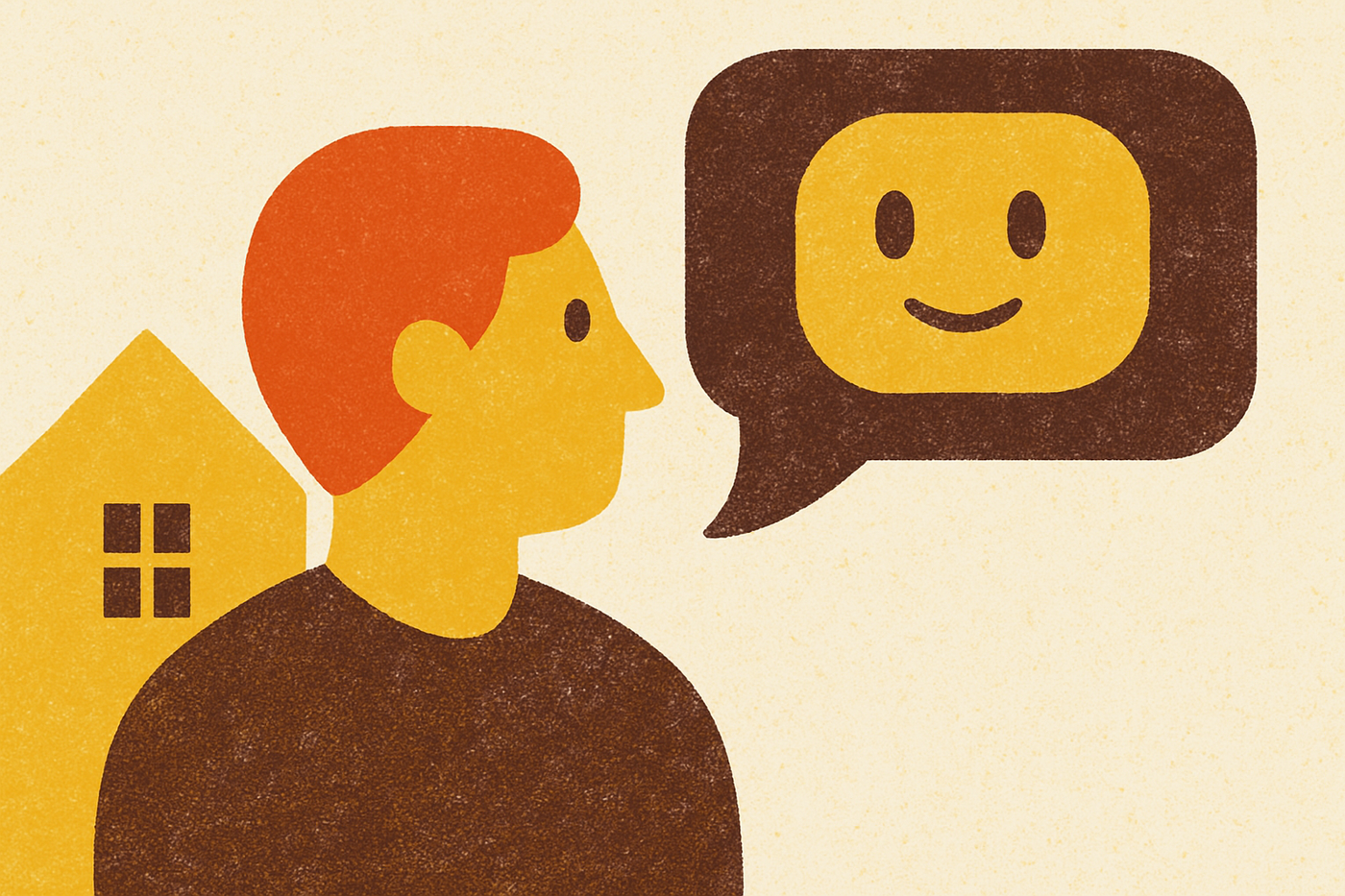 Cover illustration for “Homeowner Experience When Talking to an AI Agent”