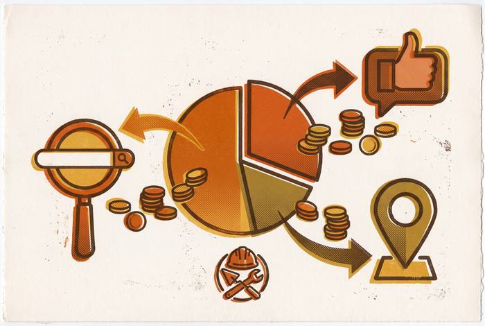 Cover illustration for “Ad Budget Allocation Across Google, Meta, and LSA for Contractors”