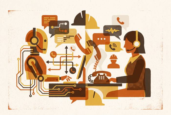 Cover illustration for “AI Receptionist vs Live Answering Service for Contractors”