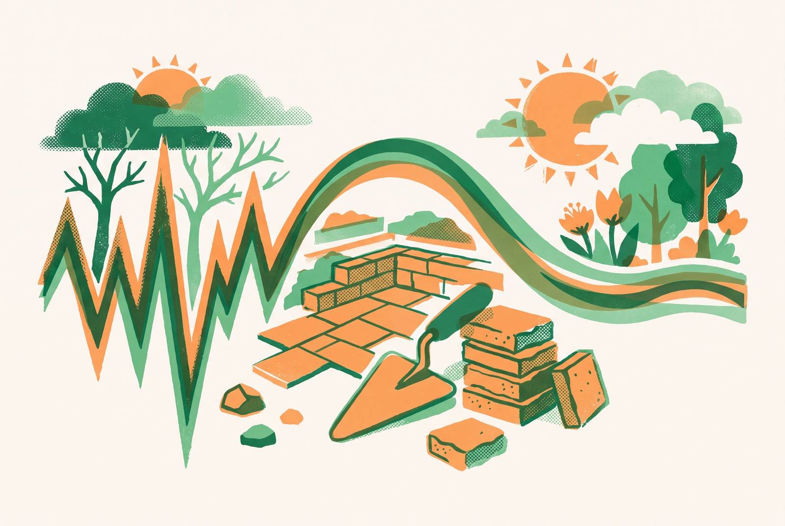 Cover illustration for “Seasonal Revenue Smoothing Strategies for Outdoor Remodeling Contractors”