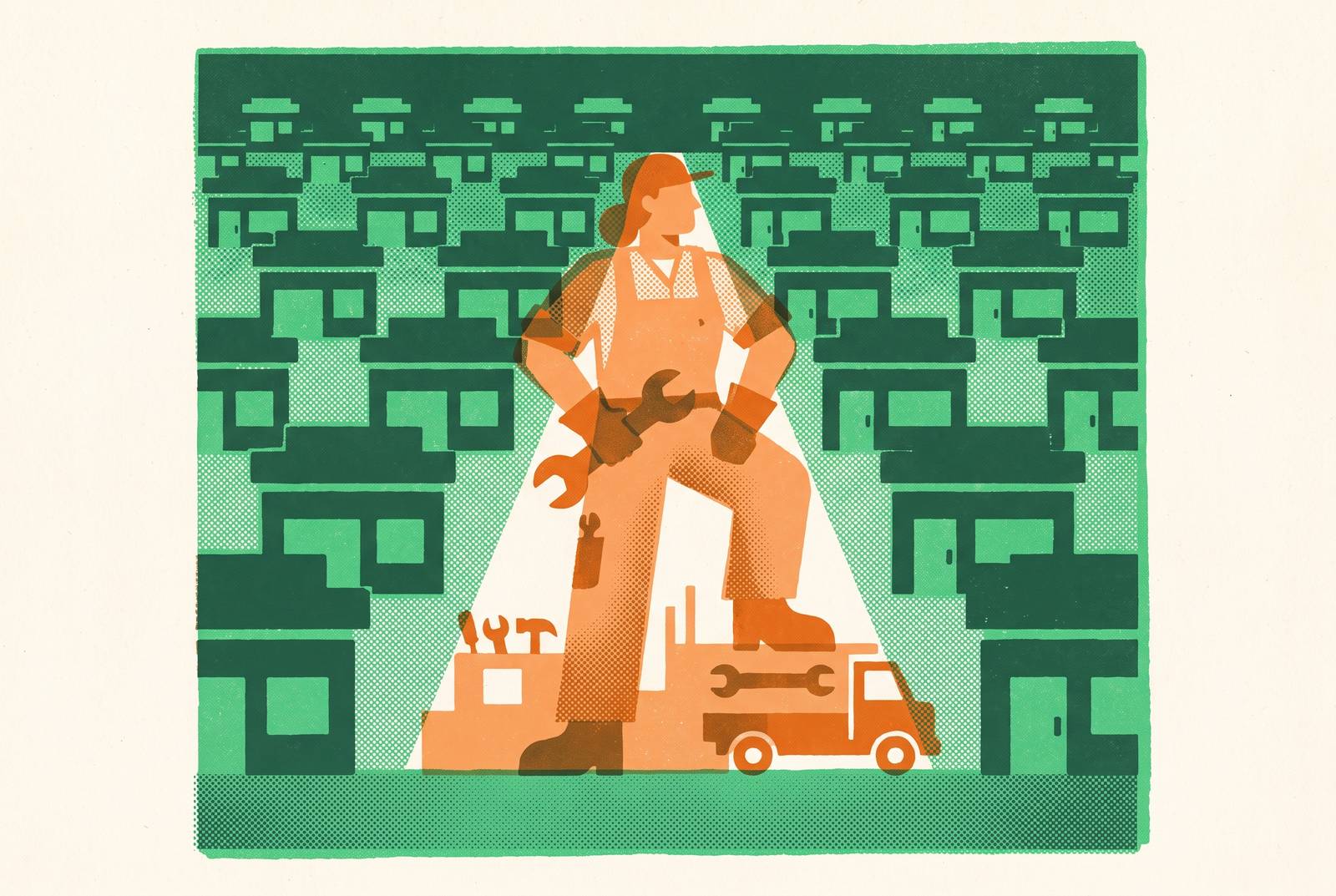 Cover illustration for “How Independent Remodeling Contractors Win Against National Franchise Competitors”