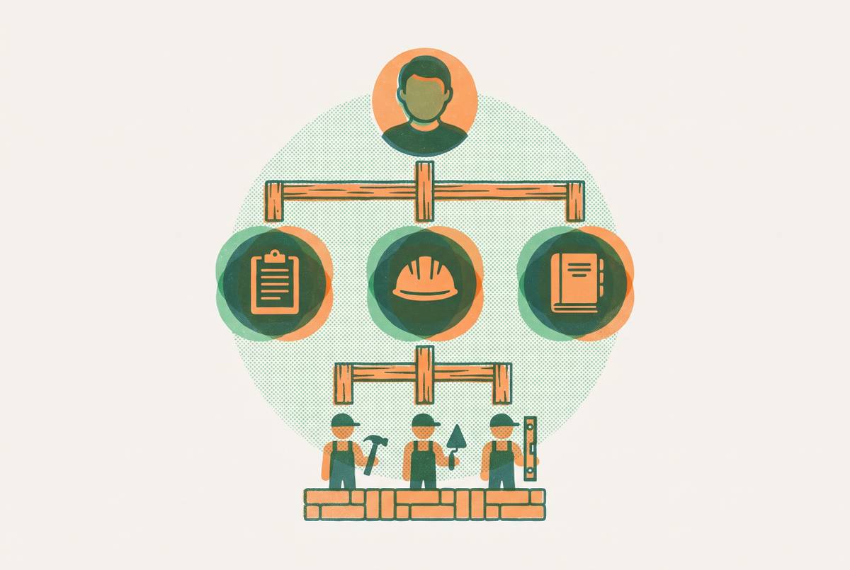 Cover illustration for “Org Chart Design for a $3M to $7M Remodeling Company”