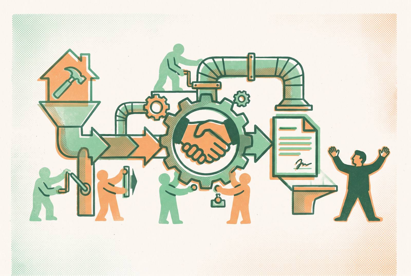 Cover illustration for “Owner-Independent Sales Processes for Remodeling Companies”