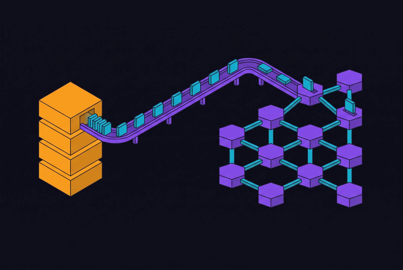 Cover illustration for “Change Data Capture Patterns for Graph Synchronization”