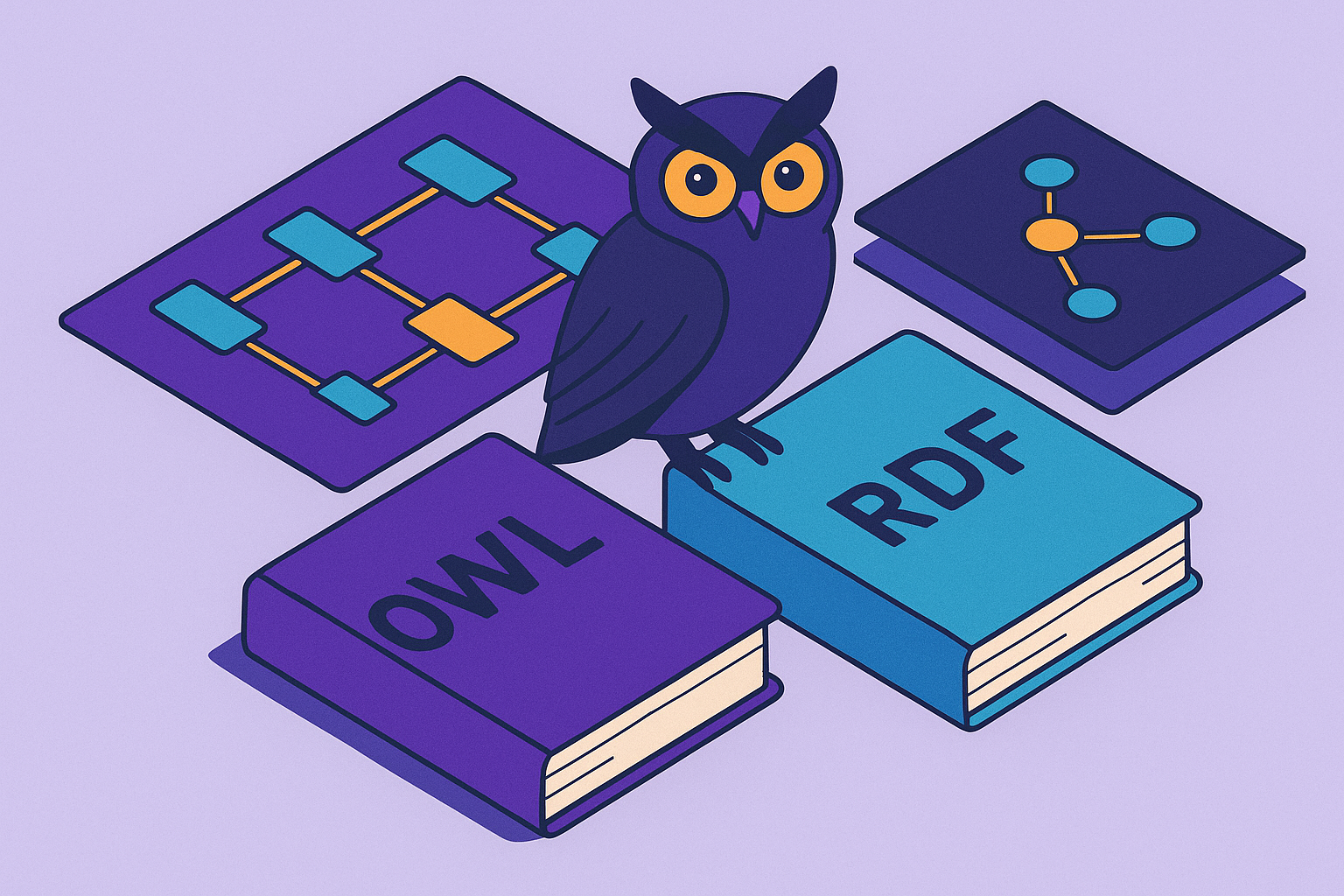 Cover illustration for “OWL vs. RDF Schema for Enterprise Ontology Design”