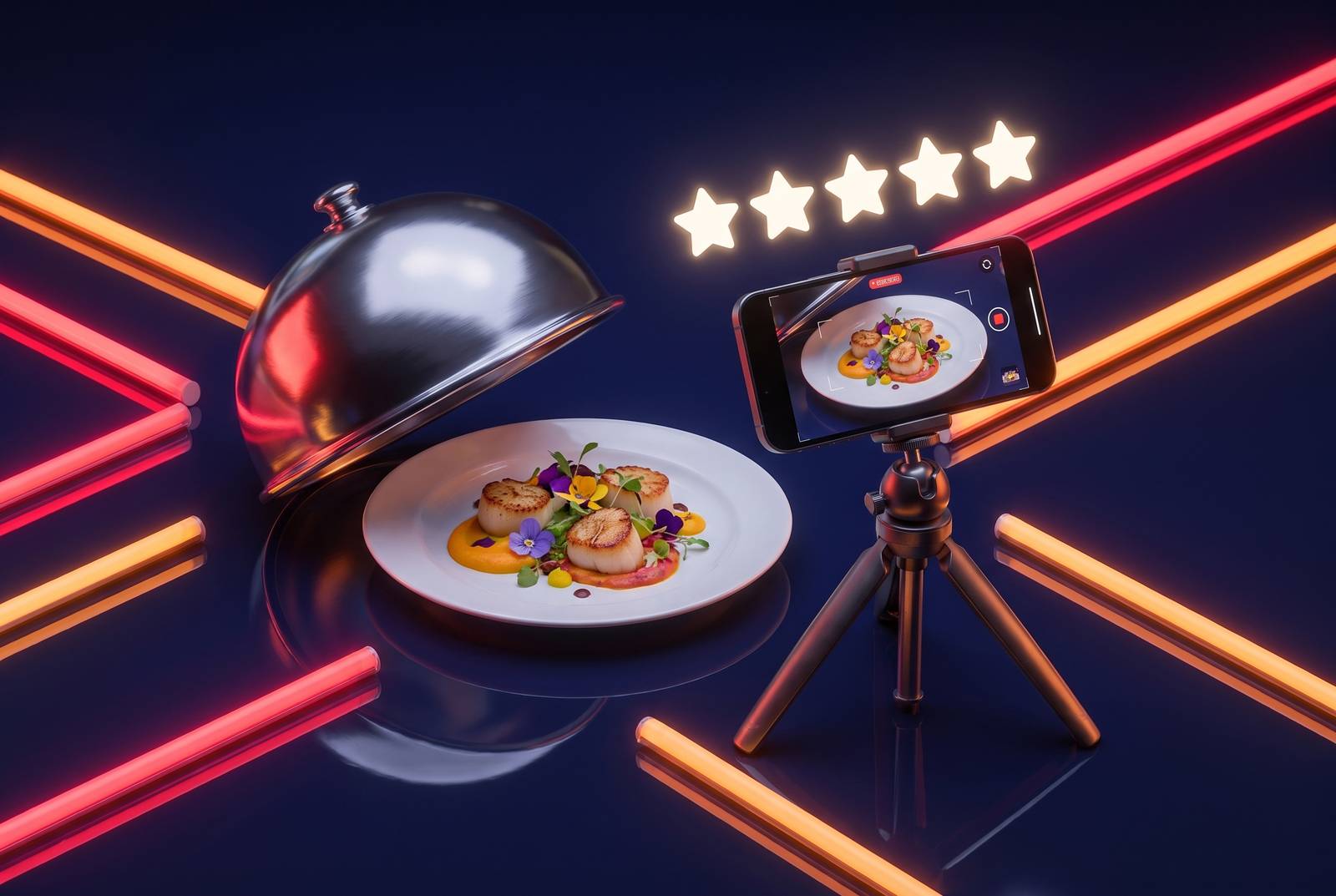 Cover illustration for “Food Review Templates Restaurants Can Share with Creators”