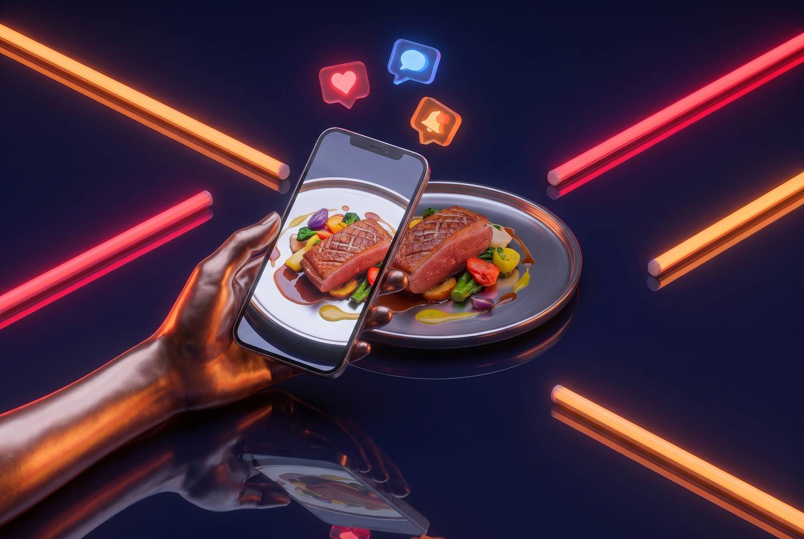 Cover illustration for “Encouraging Organic UGC from Restaurant Customers”