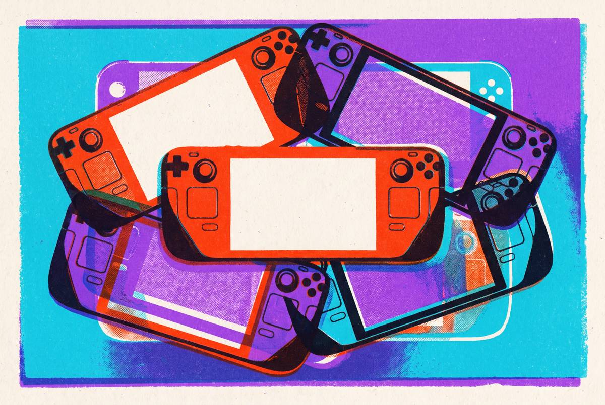 Cover illustration for “Handheld Console Gift Guide for Gamers”