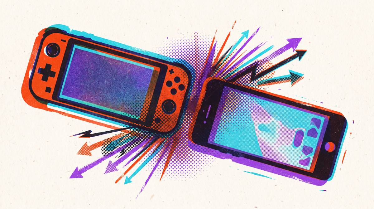Cover illustration for “Dedicated Handheld vs Phone for Competitive Mobile Games”