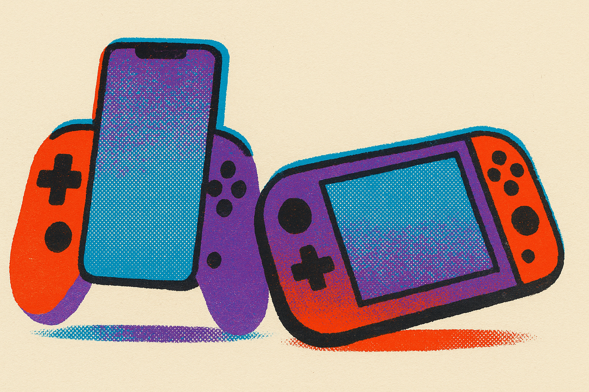 Cover illustration for “Smartphone Gaming Controller vs Dedicated Handheld Controls”