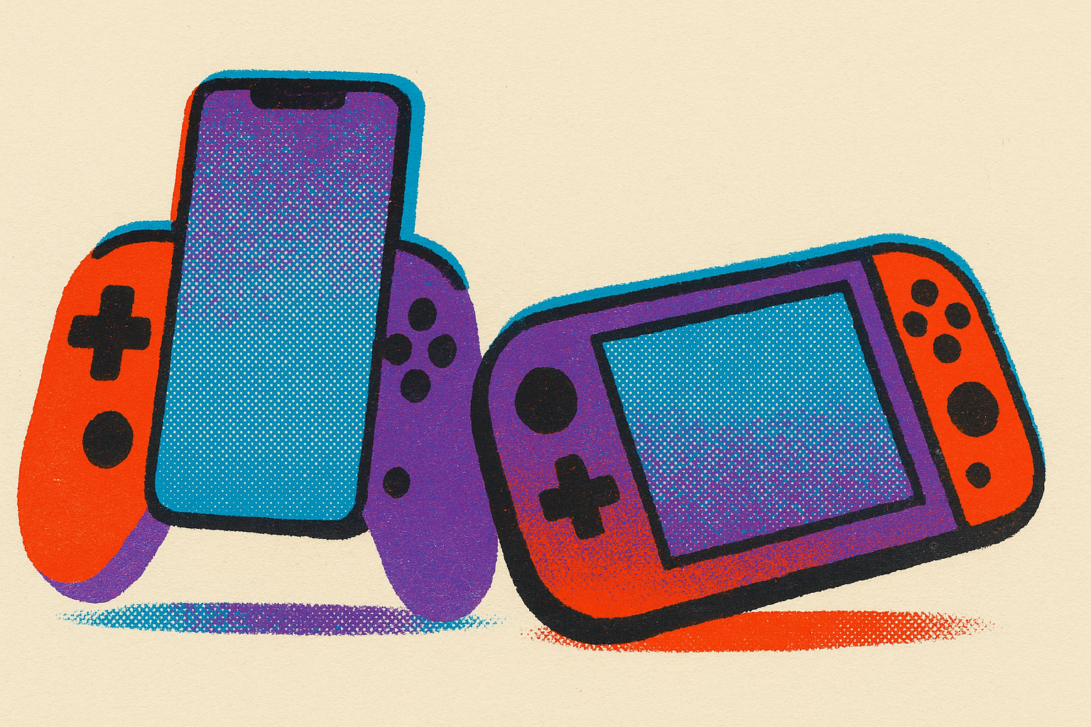 Cover illustration for “Smartphone Gaming Controller vs Dedicated Handheld Controls”