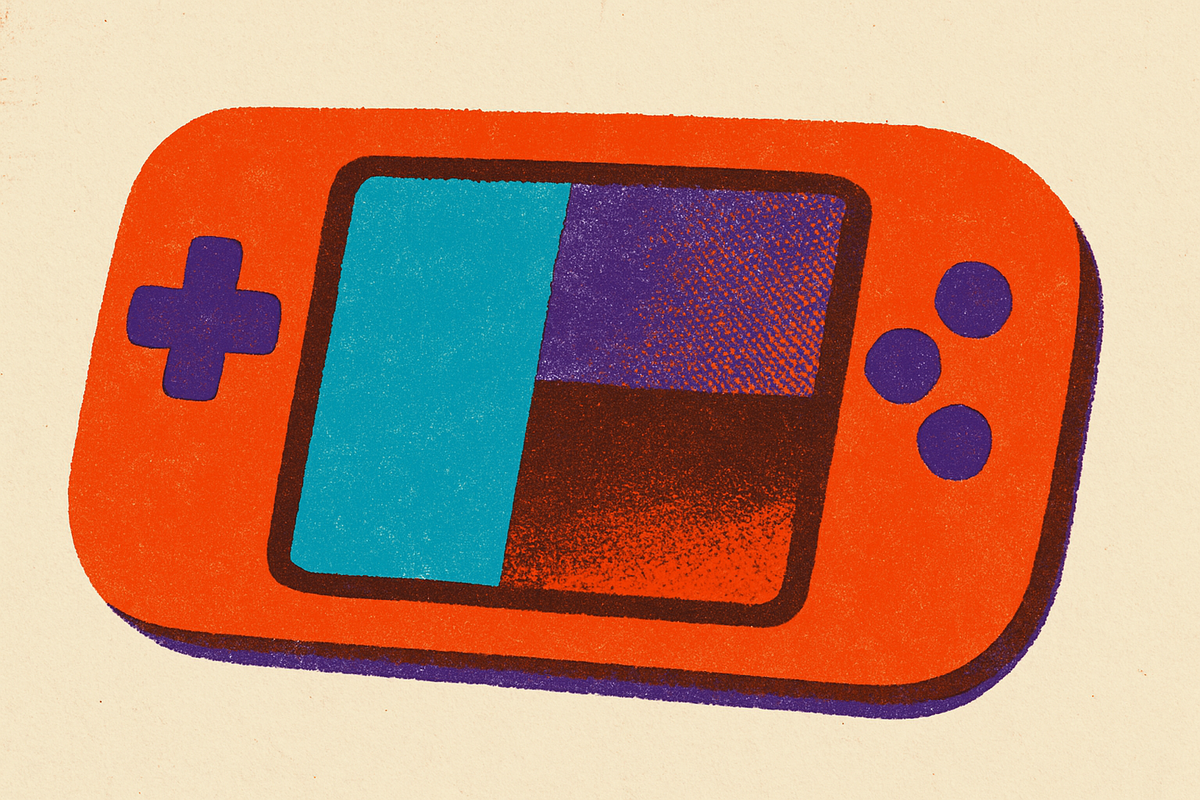 Cover illustration for “Handheld Gaming Console Screen Quality Breakdown”
