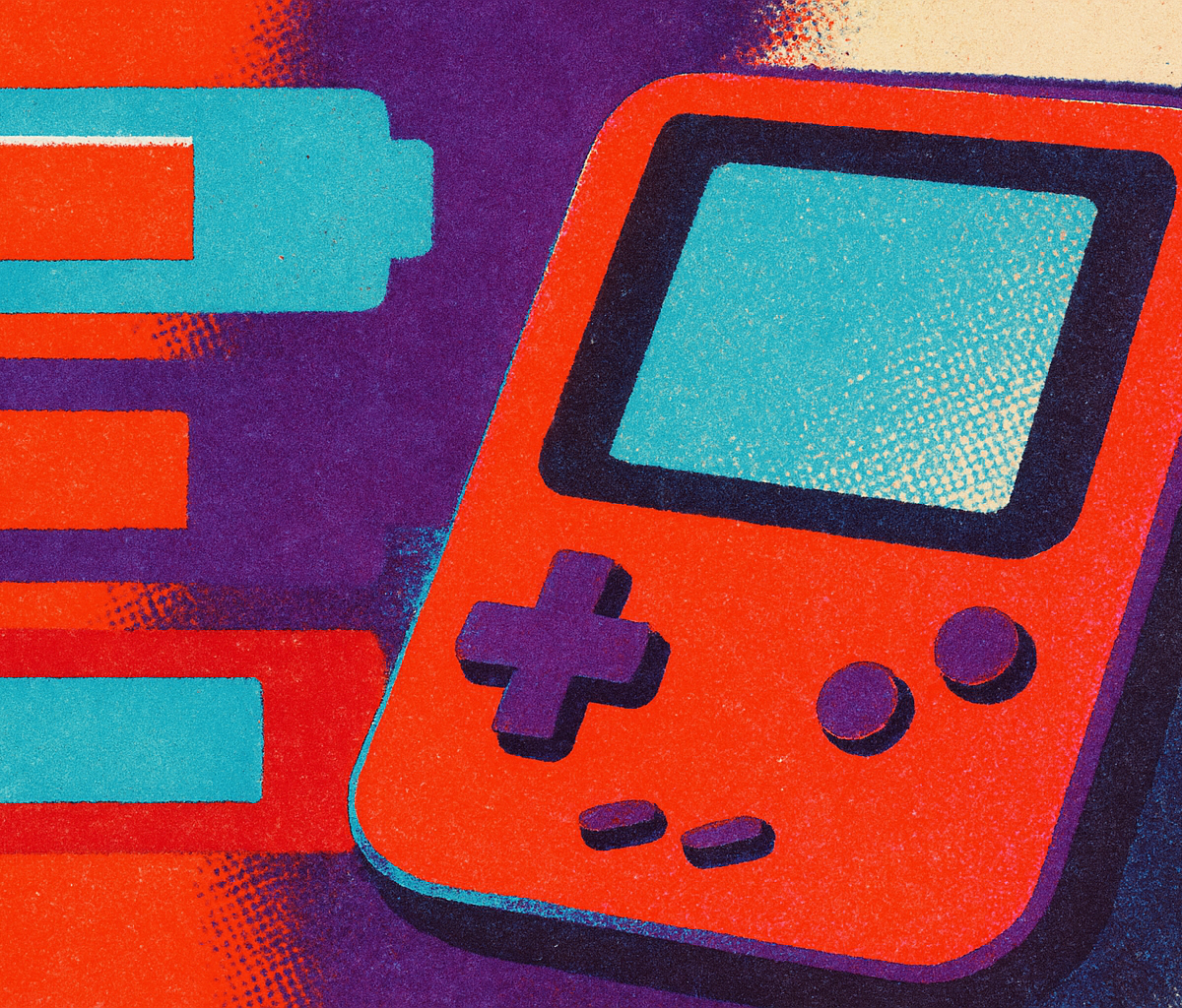 Cover illustration for “Handheld Console Battery Life Compared”