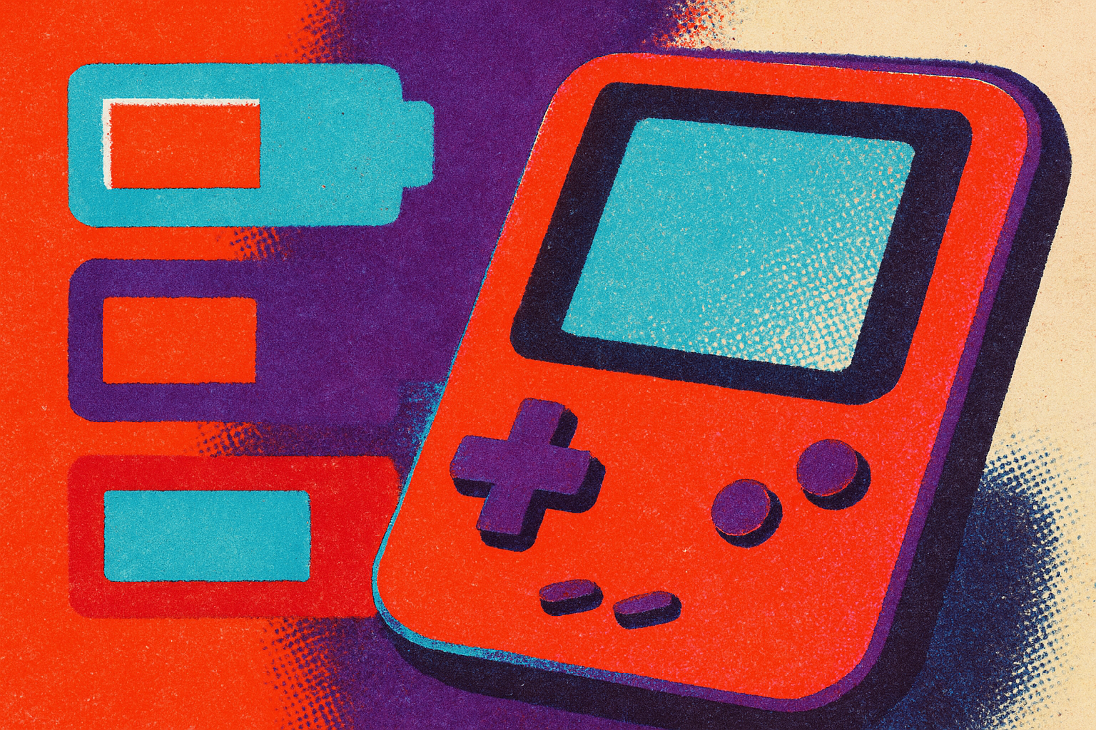 Cover illustration for “Handheld Console Battery Life Compared”