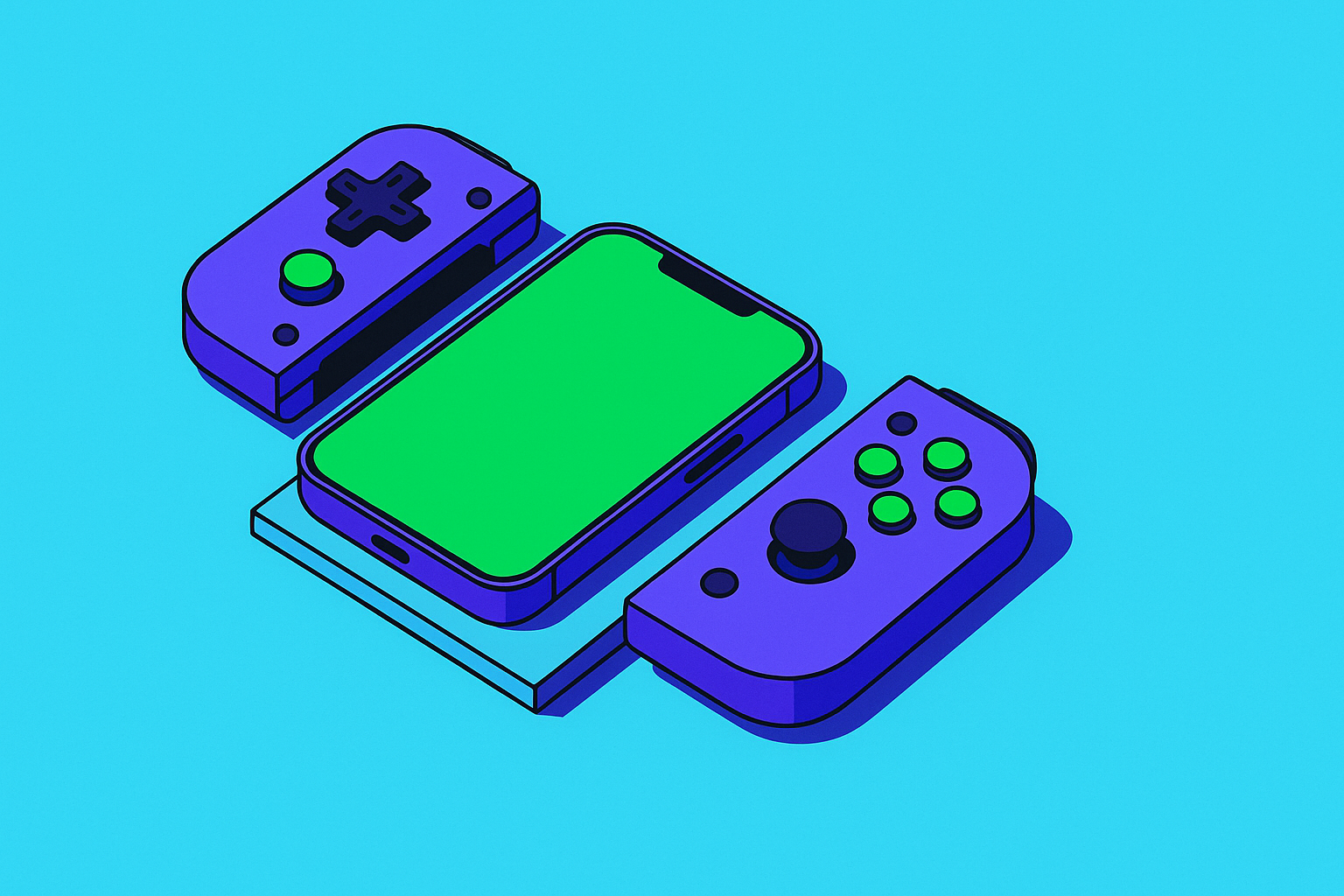 Cover illustration for “Mobile Gaming Controllers for iPhone 13 and Later Models”