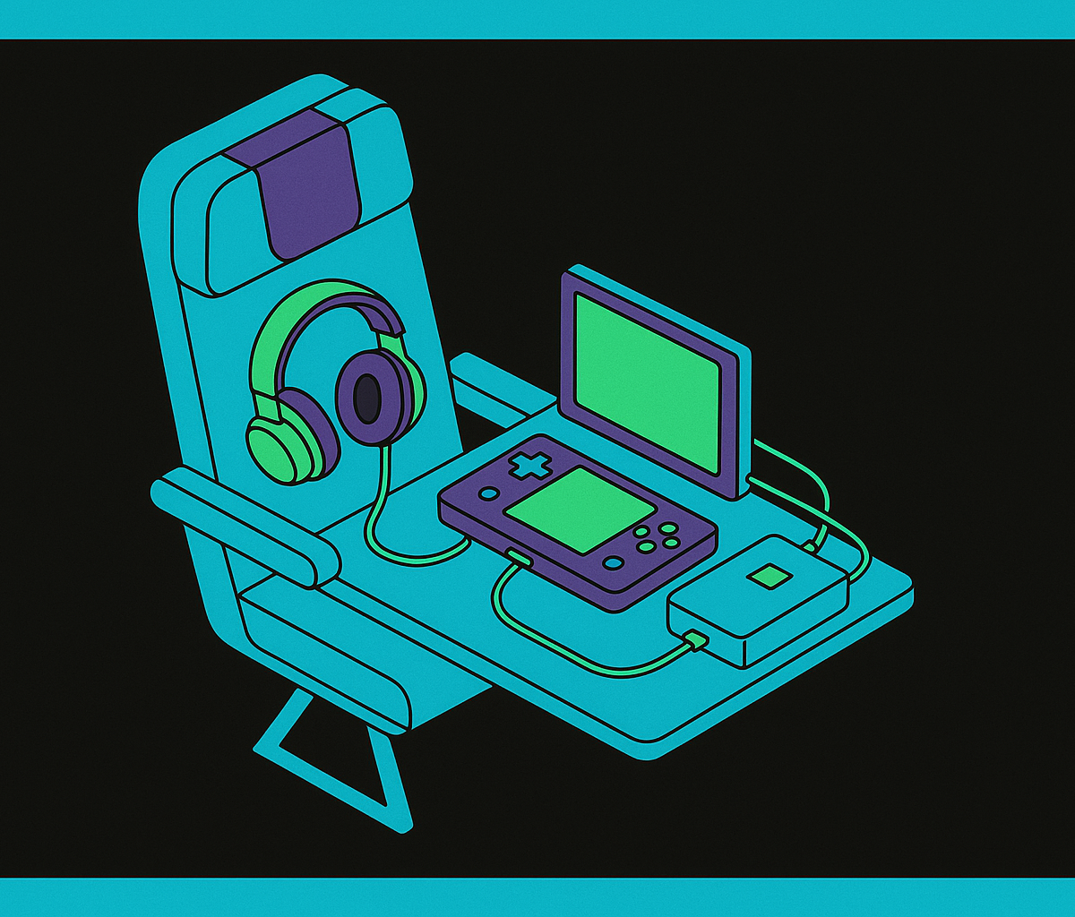 Cover illustration for “Gaming Accessories for Air Travel”