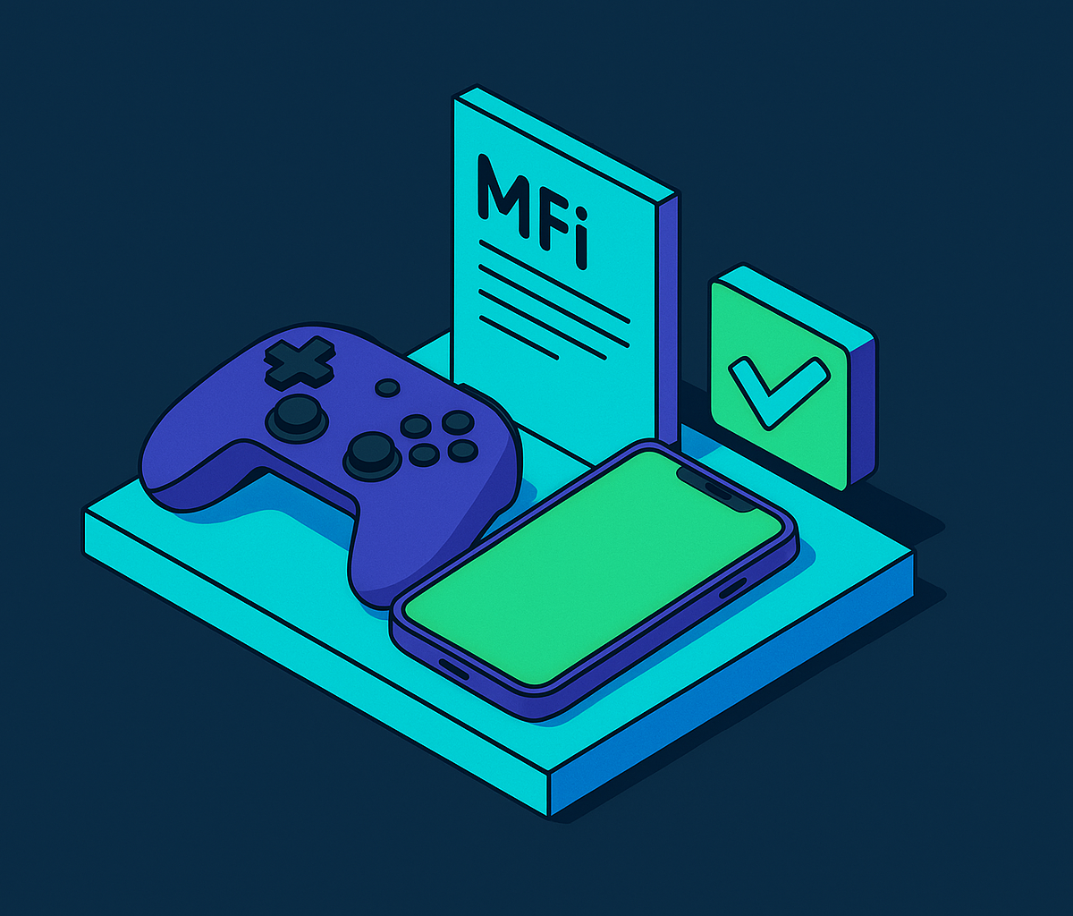 Cover illustration for “MFi Certification and What It Means for iPhone Controller Buyers”