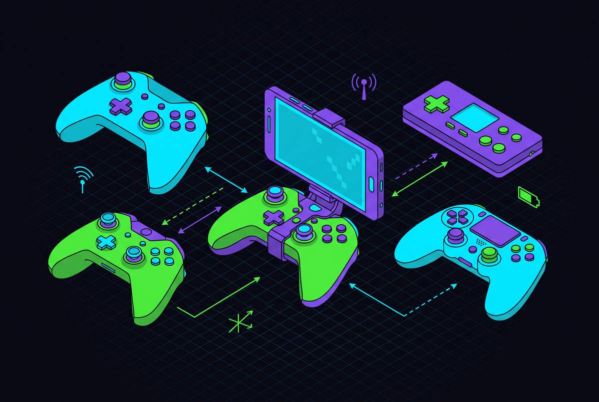 Cover illustration for “Best Bluetooth Game Controllers for Android Phones”