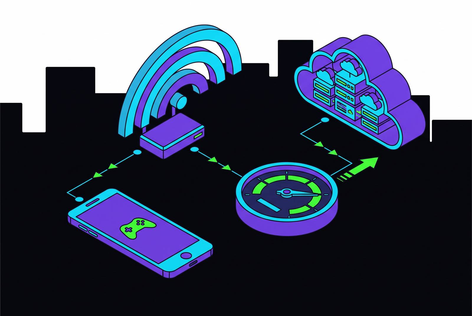 Cover illustration for “Minimum Network Requirements for Smooth Cloud Gaming on a Phone”