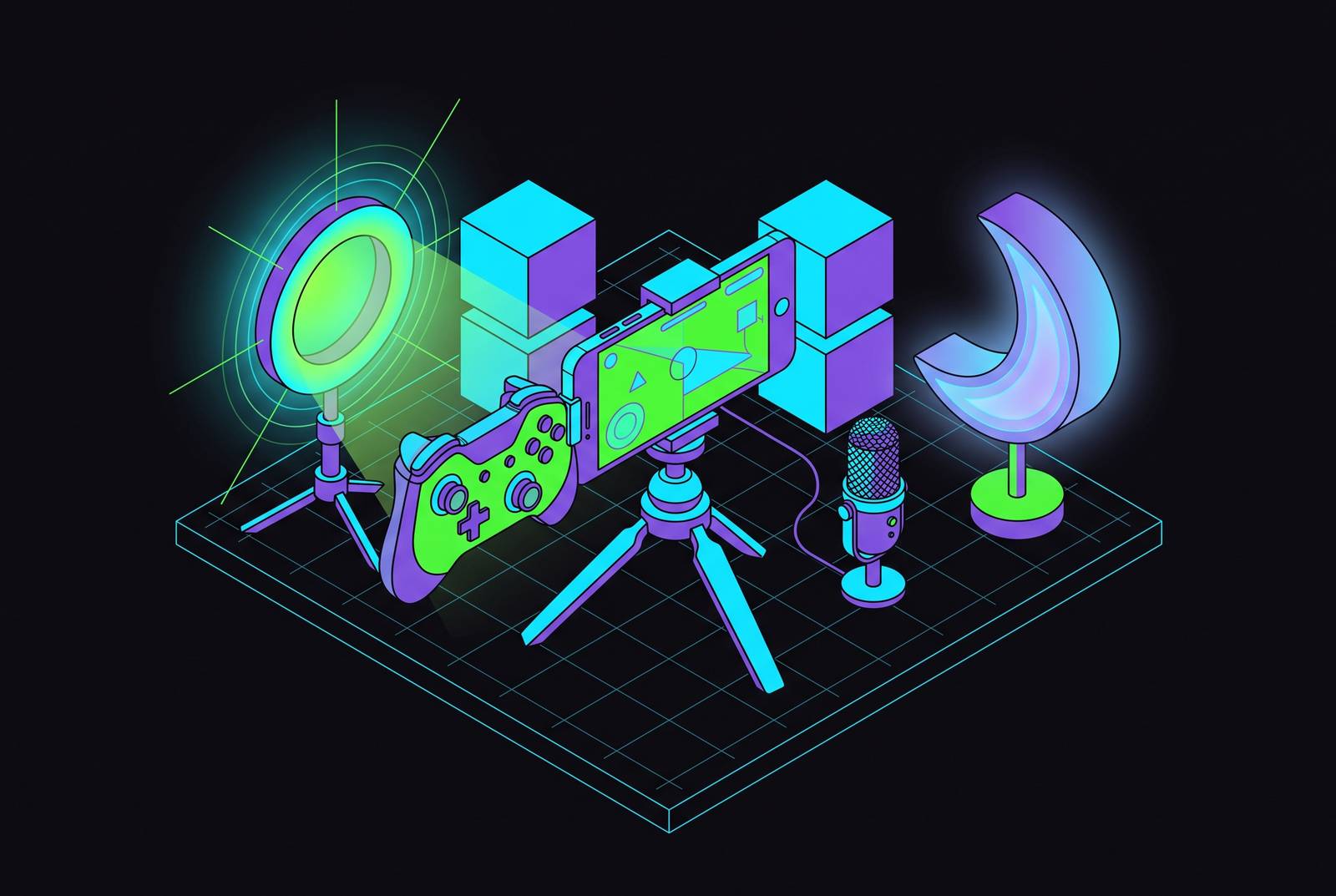 Cover illustration for “Sunshine and Moonlight Streaming Setup for Mobile Gamers”