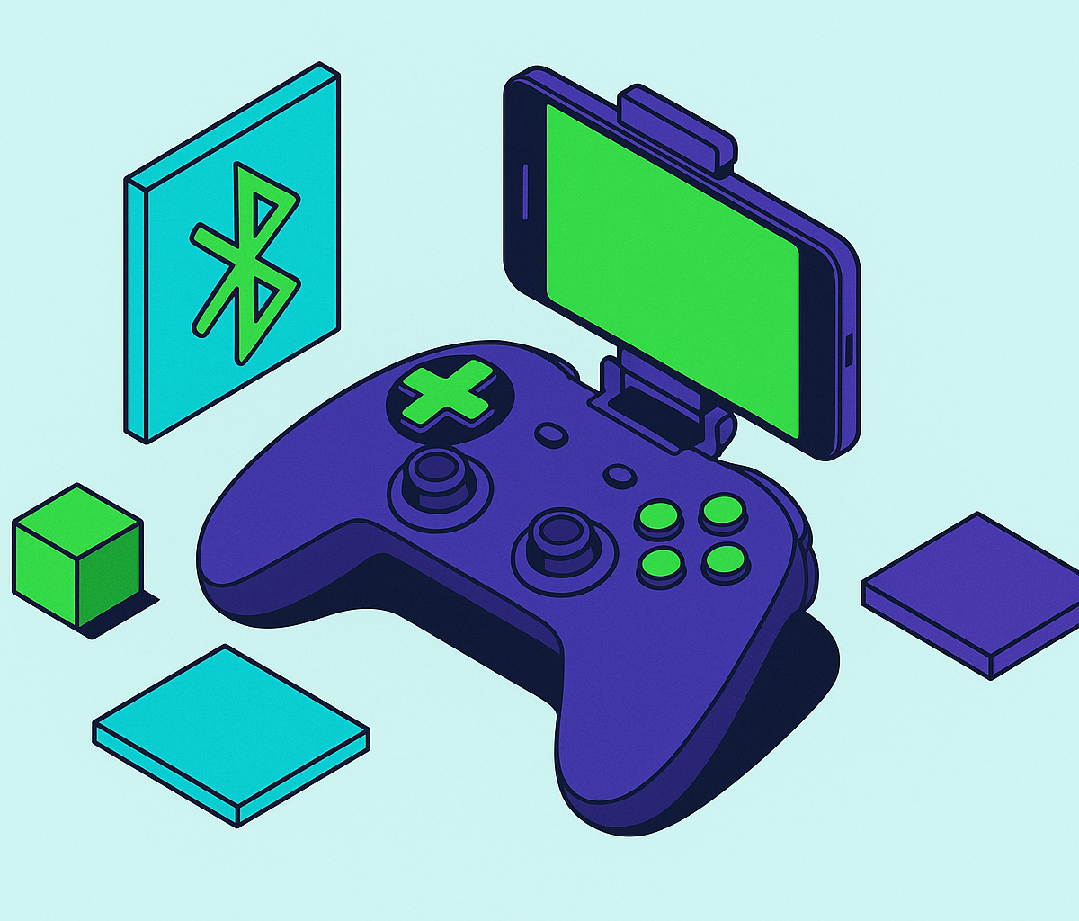Cover illustration for “Best Bluetooth Game Controllers for Android Phones”