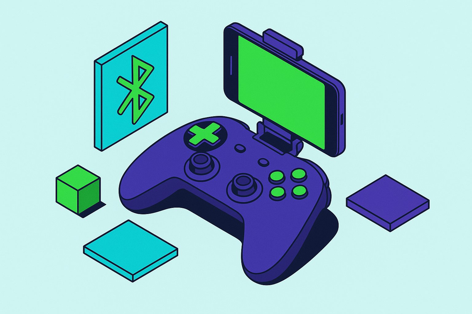 Cover illustration for “Best Bluetooth Game Controllers for Android Phones”