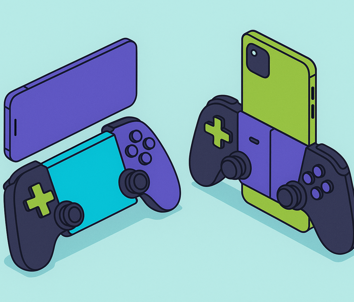 Cover illustration for “Mobile Gaming Controller Comparison for iPhone and Android”